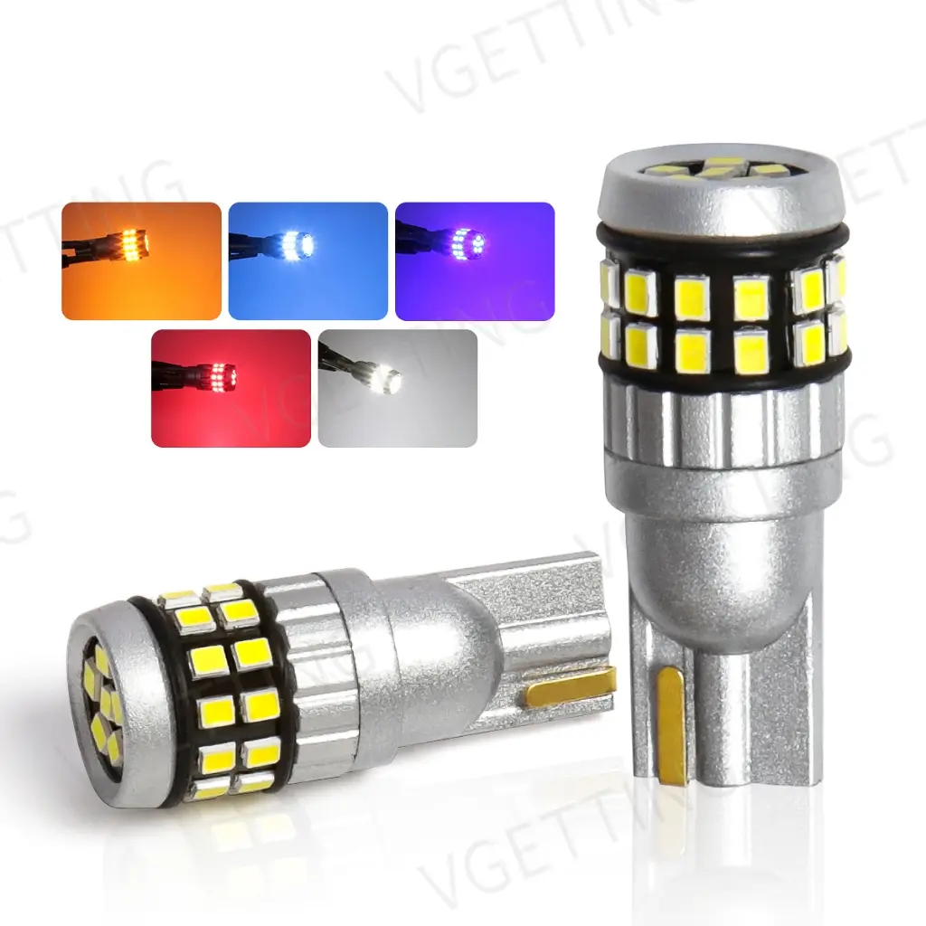 ((2PCS) 12V-60V Super Bright T10 LED Bulb 2016 30SMD Parking Light Turn Signal License Plate Roof Car Motorcycle Lighting Accessories