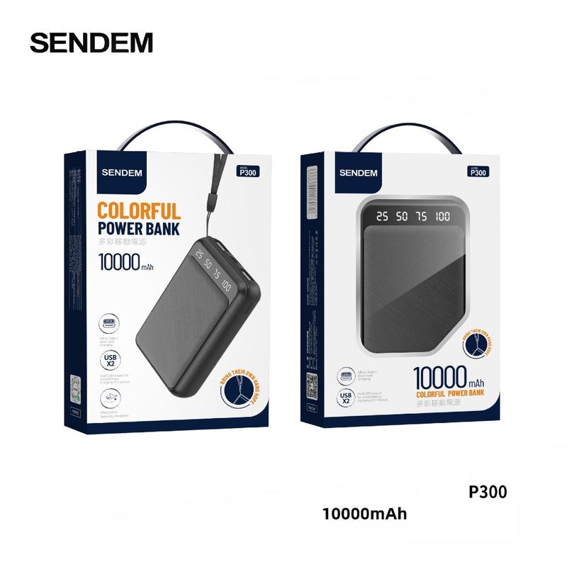 Sạc phòng Sendemn 10000mAh 2 giắc cắm - thời trang nhỏ gọn thiết bị cầm tay tụ hợp dây sạc tiện dụng 1