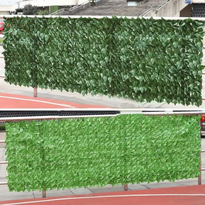 PAGAR DAUN RAMBAT DINDING 1M X 3M DAUN SEMANGKA HIJAU Cafe Simulasi Tanaman Pagar Rotan Daun Semangka Hiasan Halaman Rumah 4