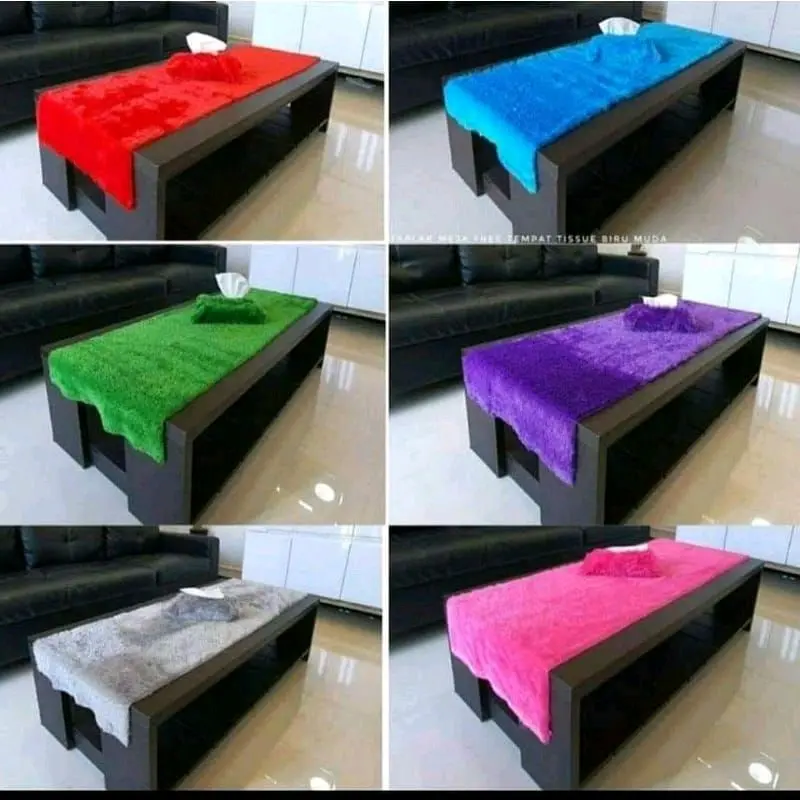 TAPLAK MEJA RASFUR / TAPLAK MEJA BULU FREE TISU UK.150*45CM 0