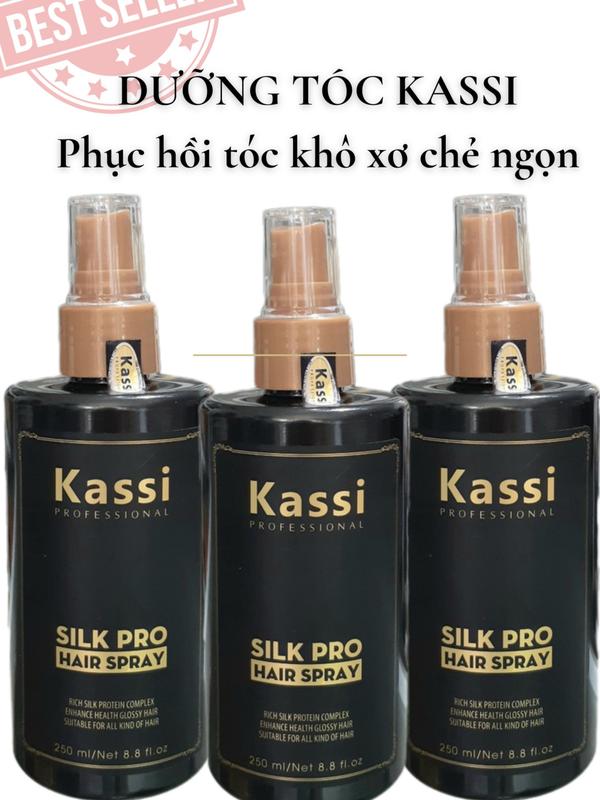 Xịt dưỡng tóc Kassi- Chai 250Ml - Hỗ Trợ Ph.ục H.ồi Tóc Khô Xơ Rối Cho Nam Và Nữ
