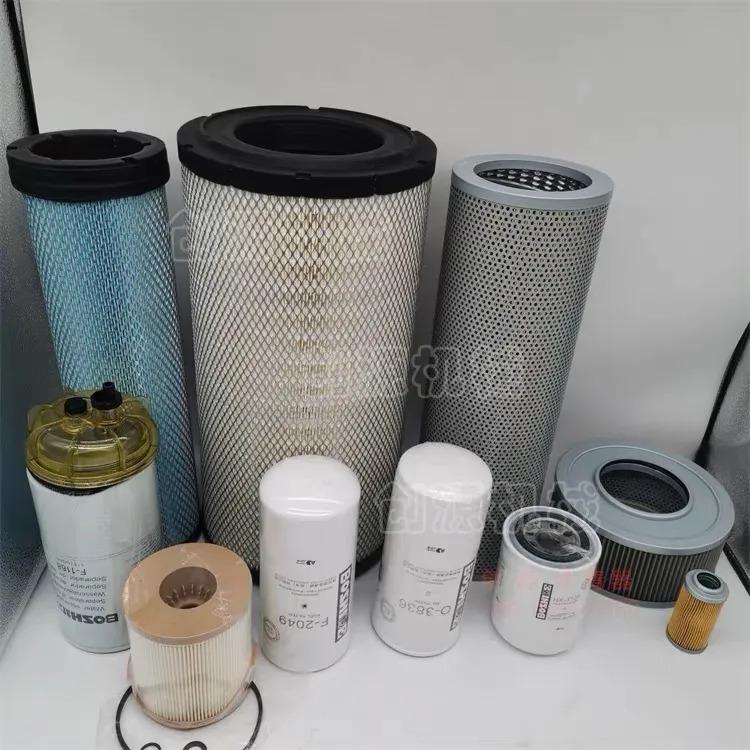 Product Introduction of Volvo excavator parts EC210B prime fuel filter air filter oil filter EC240B intake filter oil return filter Boshide brand 0
