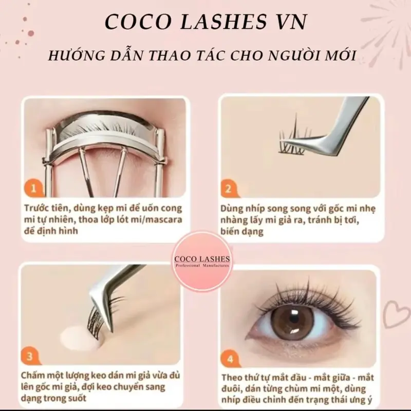 T09 - Mi Tự nối. MI rời makeup mi cụm siêu mảnh tự nhiên tặng kèm keo nhíp Trang Điểm Mỹ Phẩm Cosmetic Nữ 5