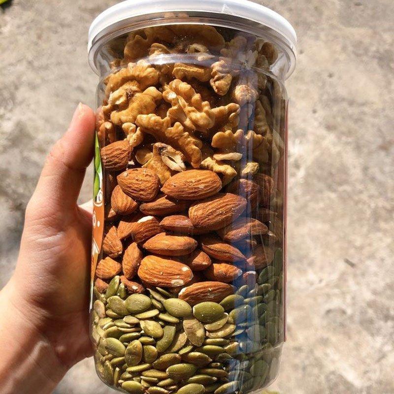 500G Mix 3 loại hạt (bí xanh, Óc chó và hạt hạnh nhân) Snack Ăn Vặt