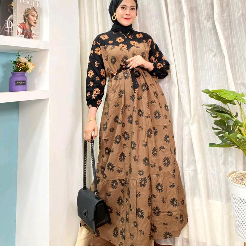 gamis midi muslim premium 1