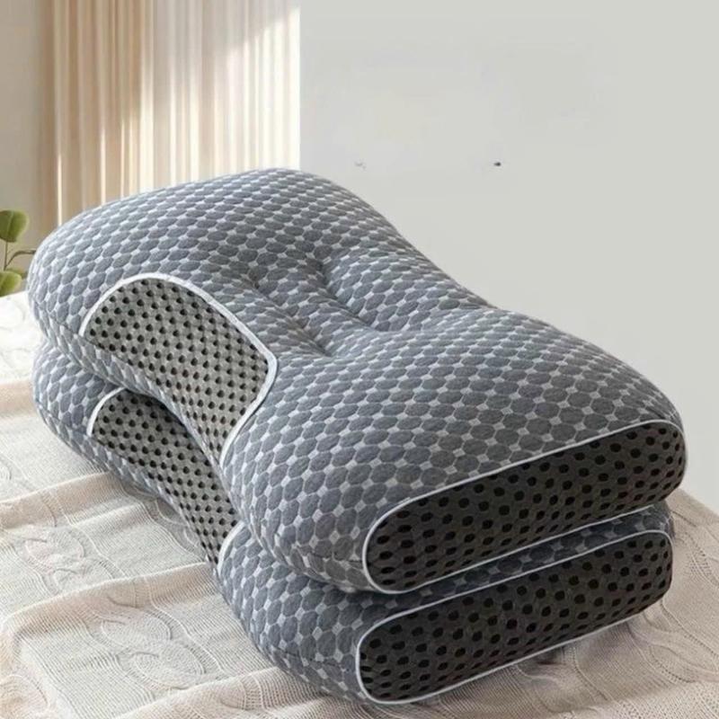 ComBo 2 chiếc Gối công thái học mát sa spa hỗ trợ chống đau mỏi cổ vai gáy 2024