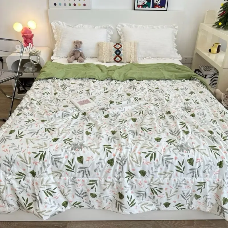 Chăn Hè Cotton Đũi Xơ Đậu Nành, Mền Bông Mềm Mại Thoáng Mát 6