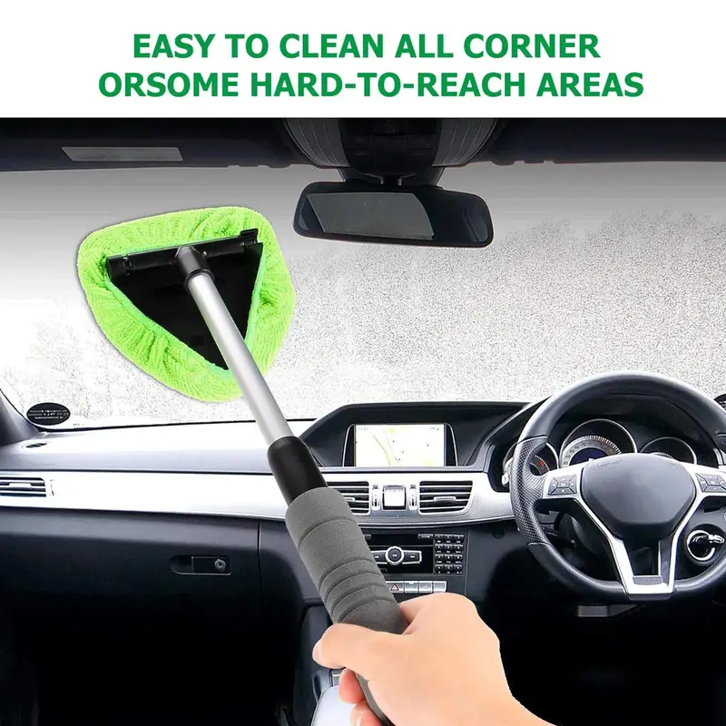 Car Window Cleaning Brush, Long Handle Windshield Wiper, Car Glass Wash Tool 6