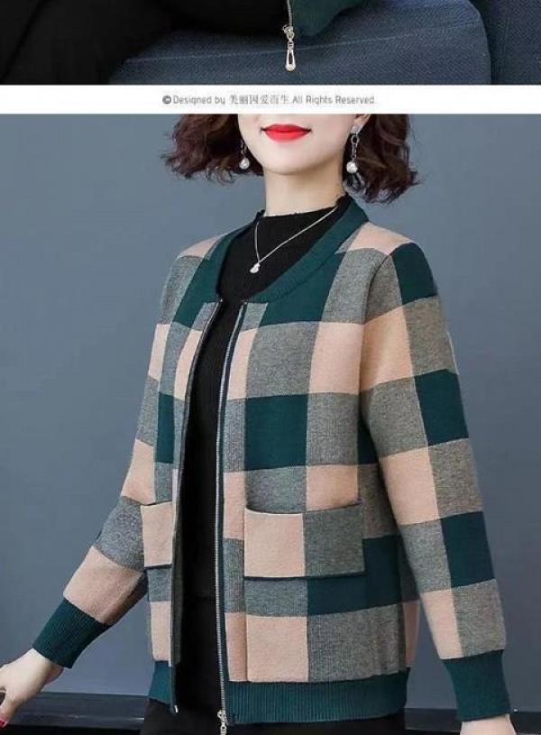 Product Introduction of Áo Khoác Chống Nắng, Phong Cách Phương Tây, Áo Cardigan Dáng Rộng Quý Phái, Thích Hợp Cho Các Bà Mẹ TRUNG NIÊN, Nữ TRUNG NIÊN Và Cao Tuổi, Hàng Mới Về 2021, Đồng Phục Bóng Chày, Quần Áo Mùa Thu 12