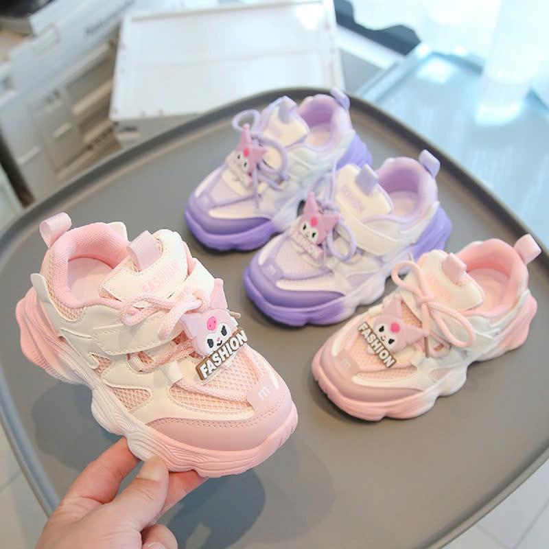 Giày Thể Thao Bé Gái Kuromi Giày Độn Đế Đàn Hồi Kháng Khuẩn Cho Bé TX667 Sandal Voi Dép Sandal Len