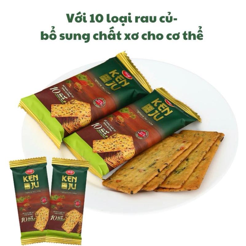BÁNH QUY 10 LOẠI RAU CỦ KENJU Date mới Snack Ăn Vặt