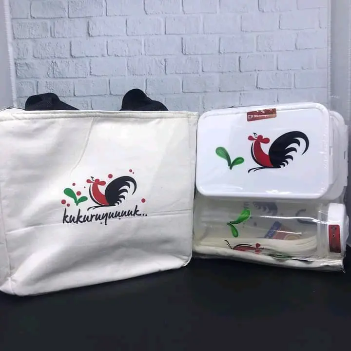 Tempat Makan Set Kukuruyuk Soft Lunch Kit Lunchbox Set 3