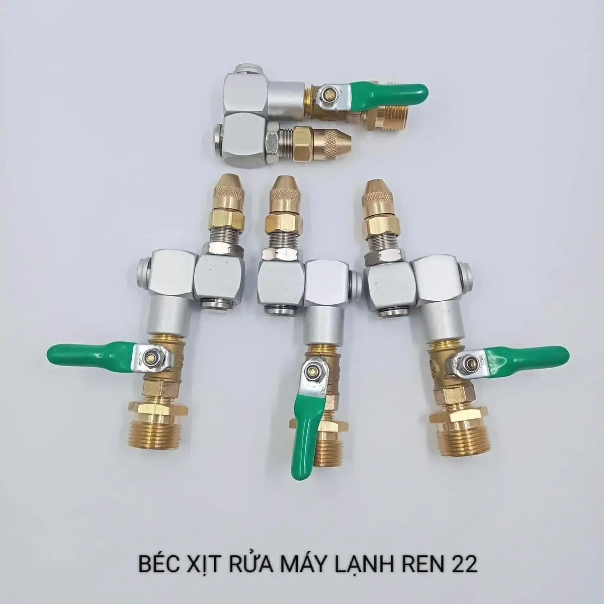 Khoá van xoay chiều 360 độ, ren 22mm có chỉnh tia,