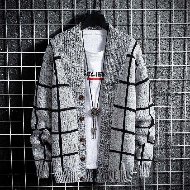 Product Introduction of [1345 People Praise] Knitted Cardigan Thickened Spring and Autumn New Men's Sweater Coat Korean Style Trendy Casual Sweater Autumn and Winter Jacket Parent 13