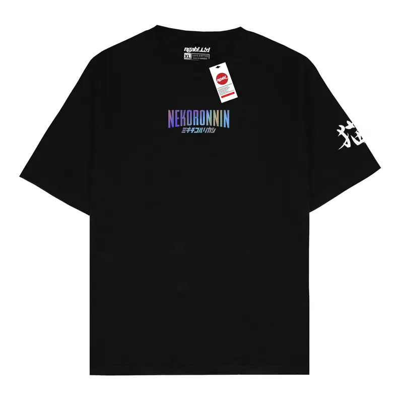 (Gratis Stiker, Lanyard) Buy 1 Get 3 Ngab Kaos Sablon Distro Variasi Bundling Nekoronnin Reflective Rainbow Barong Trust The Bear BD008 Unisex Pria Wanita Cotton Combed 24s ( Beli 3 Pcs Gratis Gelang ) Keren 1