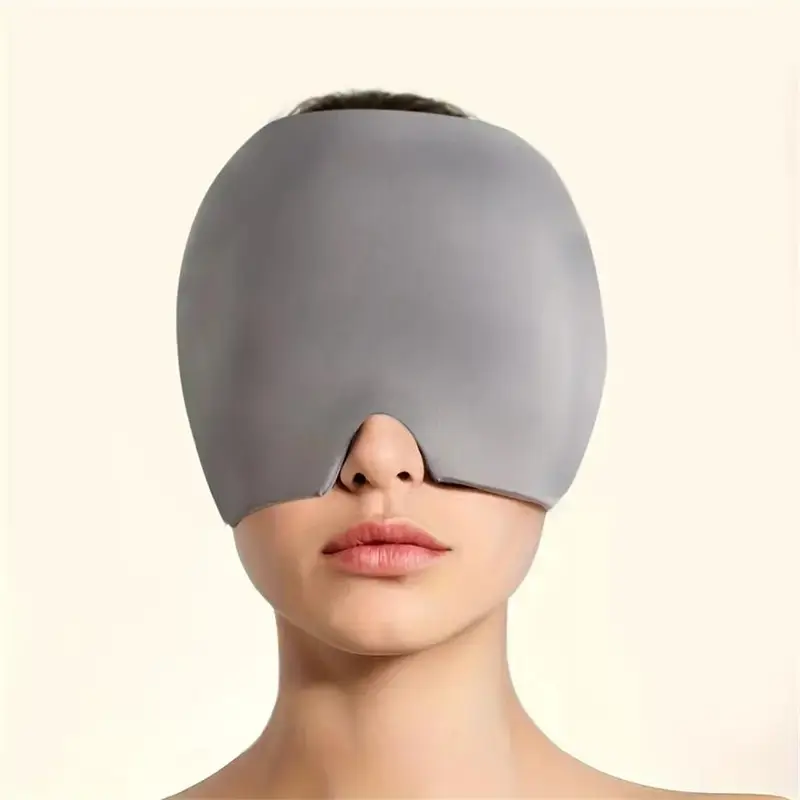 Ice Eye Mask, Gel Ice Cap, Ice Eye Mask, Fragrance-free, No Battery, Face Cap for Relieving Stress, Fatigue 5