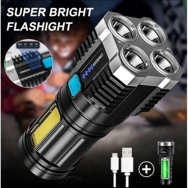 SENTER CAS TANGAN 4 LED PEGANG TANGAN + EKSTRA LAMPU 48 WATT SUPER ...
