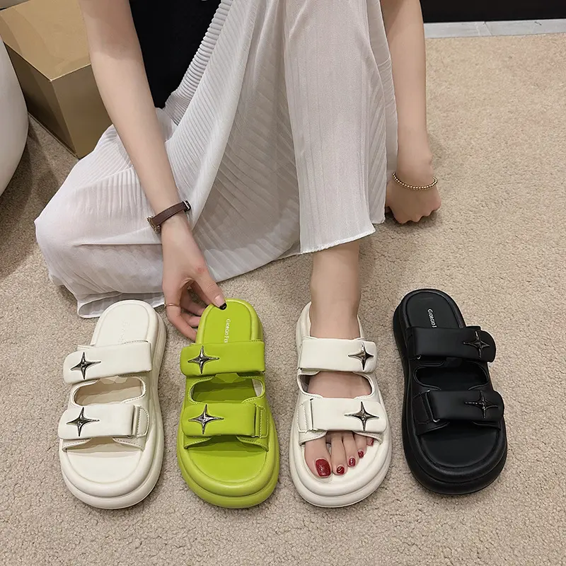 POS 892 Sandal Wedges Dove Slip On Wanita Premium Karet Cewek 1