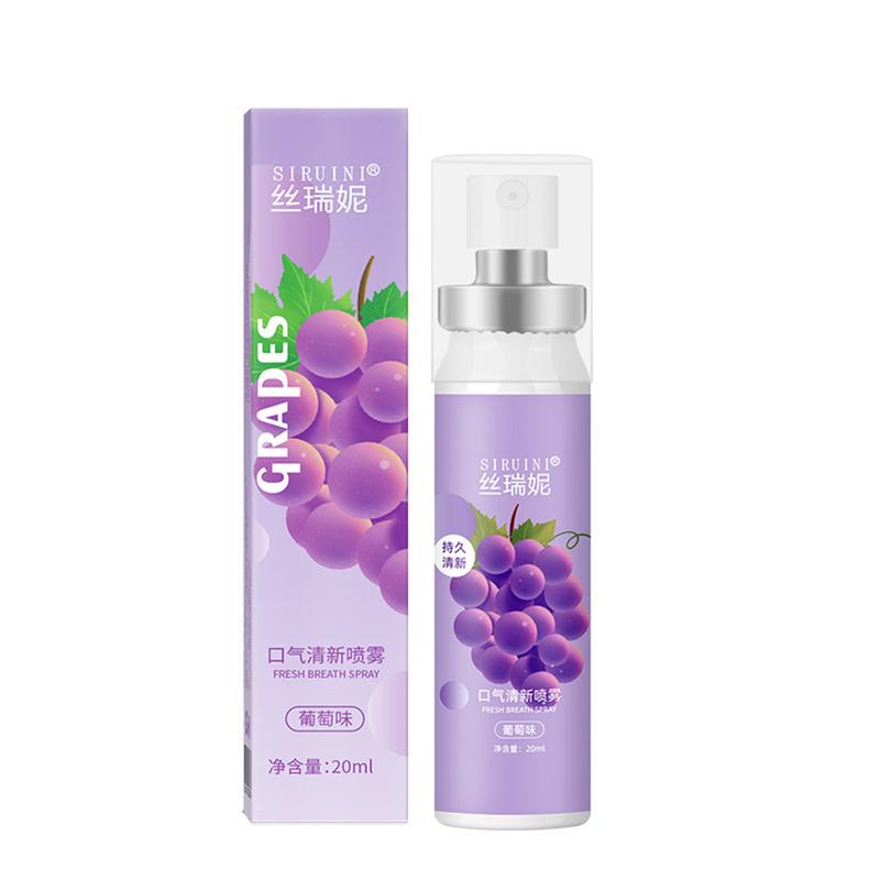 【Buy 1 Get 1 Free】SIRUINI Peach Mouth Spray Mouth Breath Freshener Spray To Get Rid Of Bad Breath Less Fruity Student Lasting 7