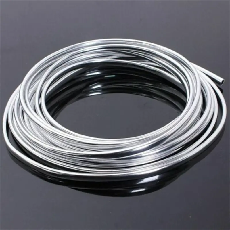 Dải niêm phong cao su đúc trang trí cạnh cửa tự động, chiều dài 5M, bảo vệ chống xước, bạc mạ điện, khuôn mẫu tạo kiểu, 1 miếng 2