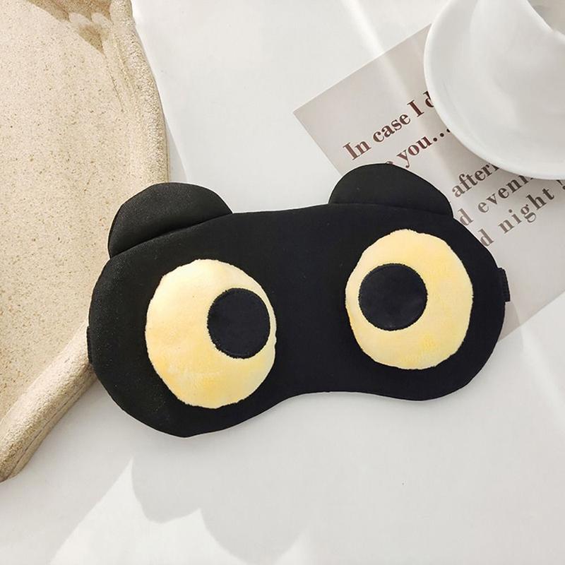 1Pcs Cute Silk Eyes Mask Breathable without Gel Eye Patch Travel Accessory Sleep Blindfold Cartoon Eyepatch 5