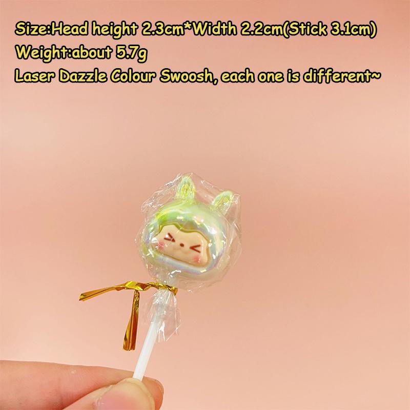 Product Introduction of Multi-colour KIKI Lollipop Mini Figure Random 1pc Electroplating Cute Cartoon Ornament Toys Accessories 13