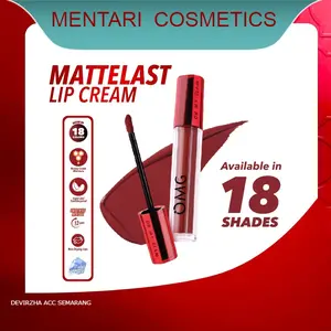 OMG OH MY GLAM Mattelast Lip Cream 2.9 g - Lip Cream Matte Dengan Warna Intense, Tahan Lama & Ringan