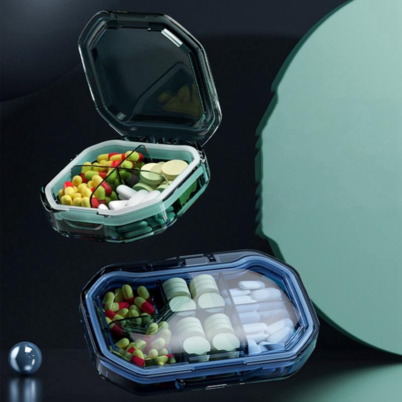 Mini Portable Medicine Box Pill Organizer Travel Pill Case Tablets ...