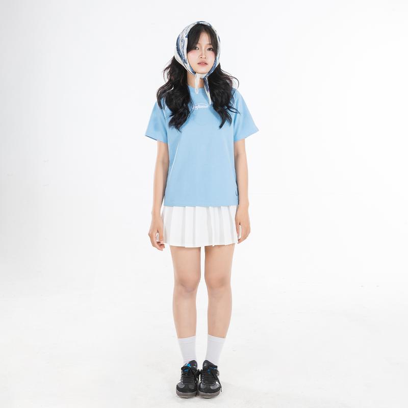 Product Introduction of Áo Thun Baby Tee  Nữ Cổ Tròn Thêu Logo Y2K Latona Cotton Nhiều Màu 6