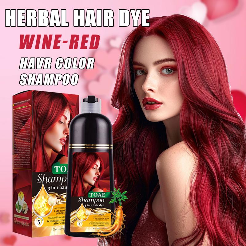 TOAE 3 in 1 Hair Dye Shampoo,Herbal Ingredients,Contains Ginseng ...