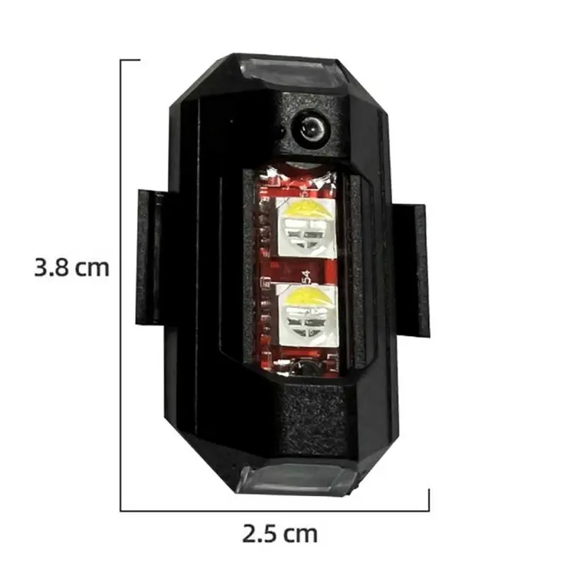 HISUN Lampu LED Warning Light Bike Drone Portabel 7 Color Rechargeable - H-77 8
