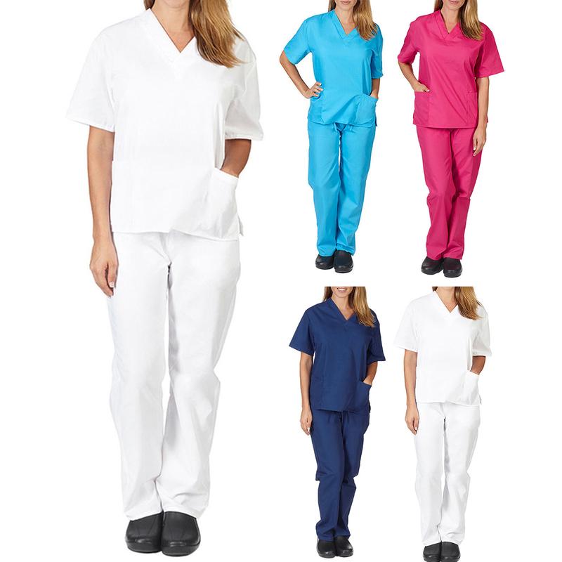 Pet grooming institution Scrubs set High Quality Spa Uniforms Unisex V-Neck Work clothes Medical suits clothes Scrubs Tops Pants