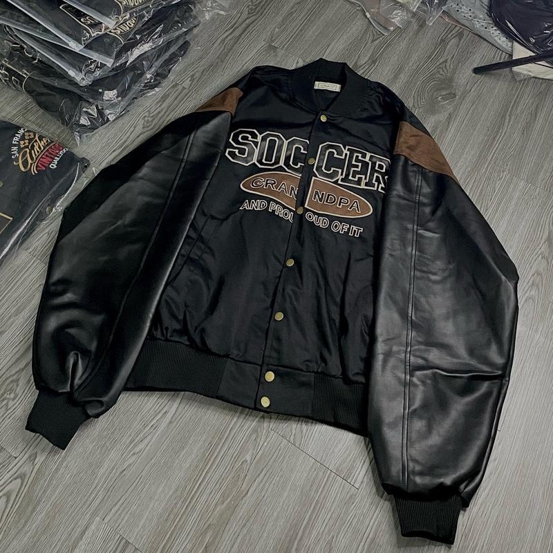 ÁO KHOÁC BOMBER SOCCER PHỐI DA CAO CẤP UNISEX 4