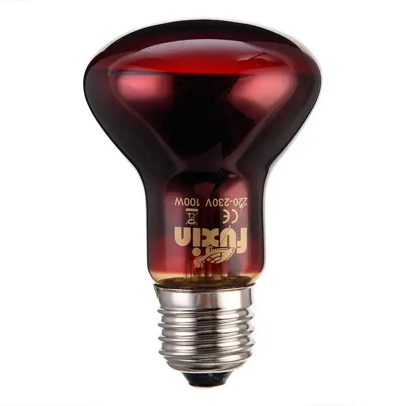 Pet Red Heating Lamp E27 Day Night For Amphibian Snake turtles lizards Lamp Heat Insulation Reptile Bulb Light 60W 75W 100W
