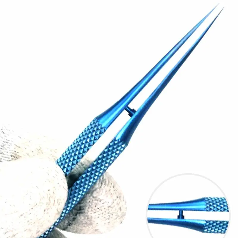 High Precision Titanium Alloy Tweezers, Non-slip Motherboard Flying Wire Repair Clamping Forceps, Industrial Tweezers for Home & Office 4