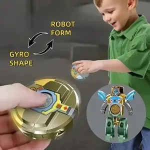 RG Mainan Anak Fidget Spinner TRANSFORMERS 2in1 Gyro 3D Bisa Berubah Bentuk Robot Mini Transformer dengan Desain Full Detail & Mekanisme Transformasi Mudah untuk Anak