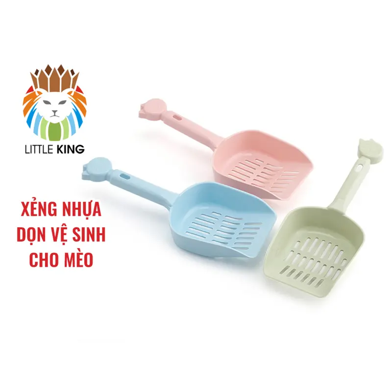 Xẻng xúc cát, dọn vệ sinh cho mèo, hót phân cho mèo Little King pet shop 0