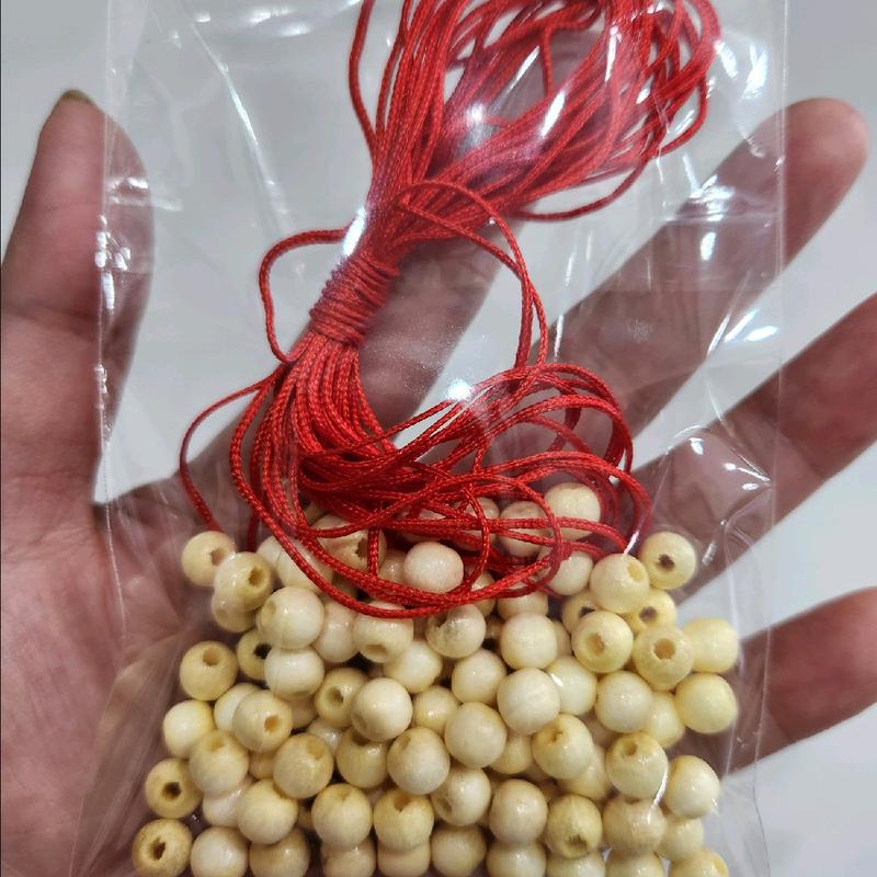 set nguyên liệu làm vòng tay dâu tằm 100 hạt dâu tằm tặng kèm 5m dây chỉ đỏ và 2 kim xỏ Phụ nữ Sinh nhật Kỷ niệm Kỷ niệm