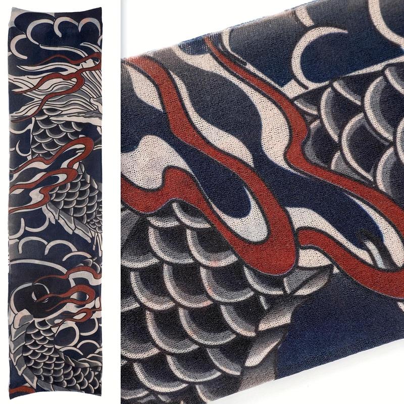 Motorcycle Cycling Arm Sleeves, Creative Fake Tattoo Pattern Decorative Arm Sleeves, Universal Elastic Arm Protective Gloves 4