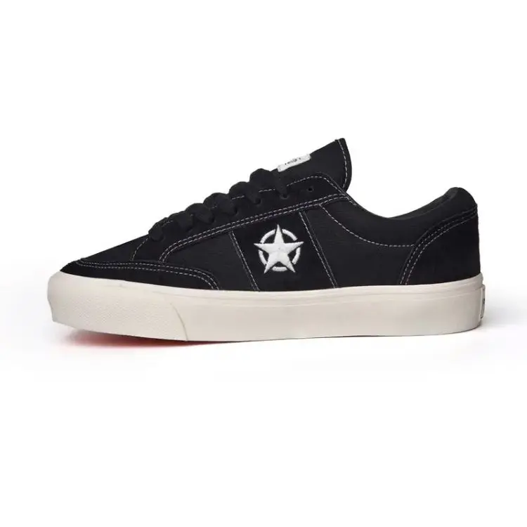 Prayer kids - Sepatu Vulcanize PRAYERKIDS Geh - Sneakers Kanvas Anti Slip, Warna Black White, Pria/Wanita casual karet Shoes Sneakers Hitam Kerja Putih Snekers