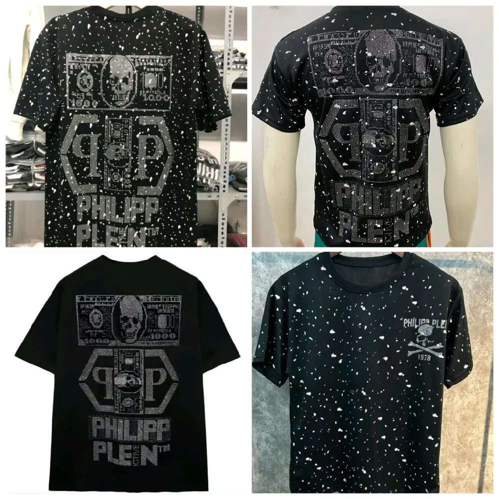 ÁO THUN PHILIP KIM KIM TUYẾN CỔ TRÒN IN VẢY SƠN NAM ,NỮ THỜI TRANG Menswear Unisex áo  philip da áo  khoác philipp plein áo  hoodie halloween philippine 999999