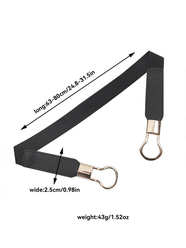 Women's Solid Color PU Buckle Belt, Fashionable Waistband for Jeans, Casual Waistband for Daily Clothing Decor, Trendy All-match & Exquisite Belt for Gift 1