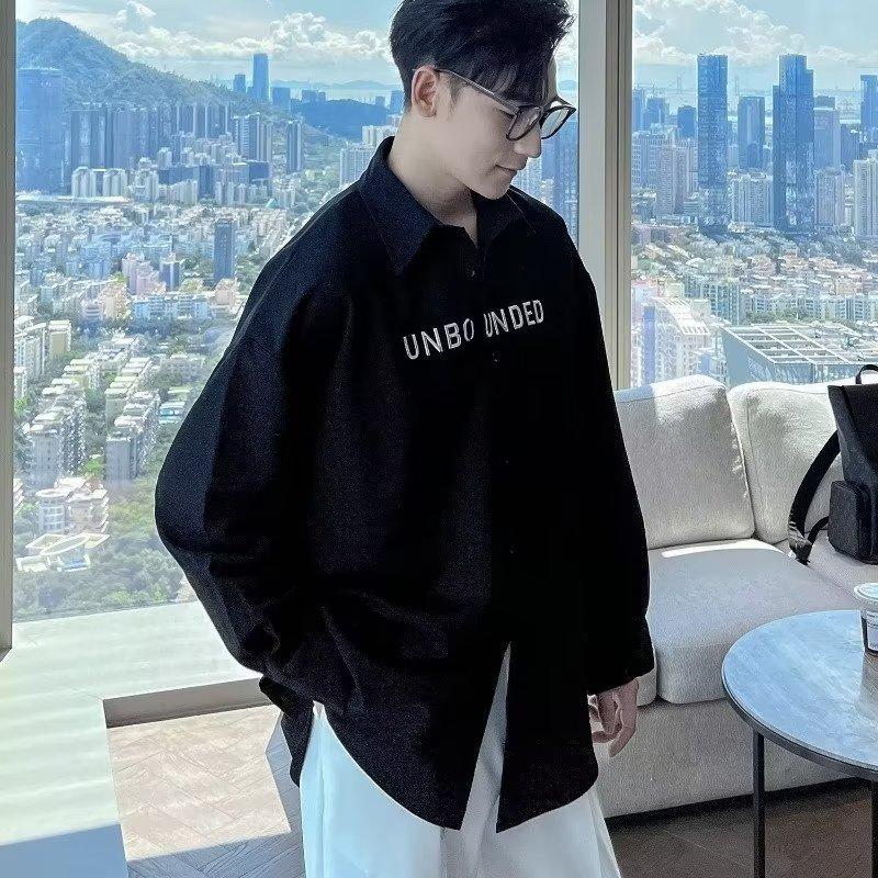 Áo sơ mi nam thêu hoạ tiết UNBO Basic GUSSET MEN SMT01 4