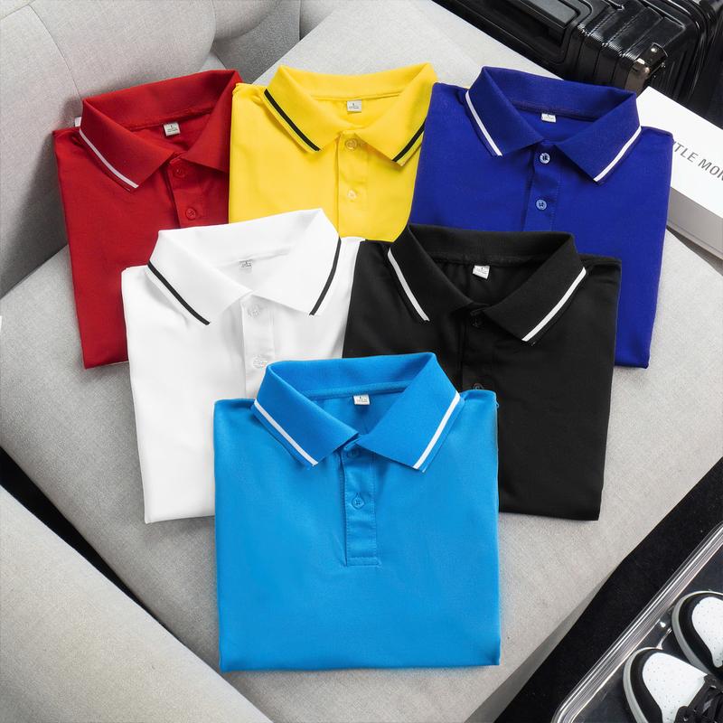 Áo thun polo nam vải cá sấu phối sọc viền tay viền cổ Everest store