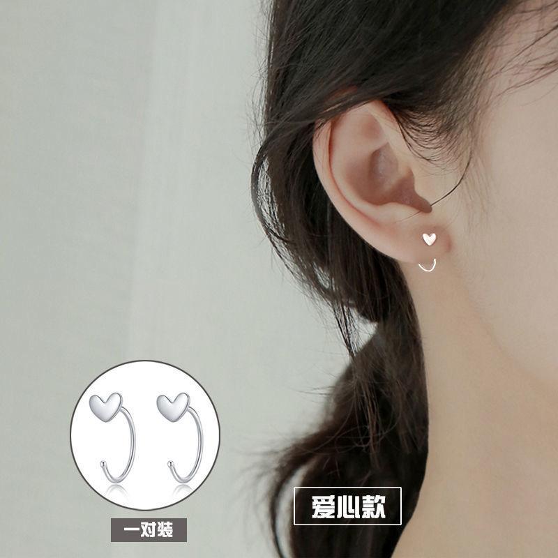 Product Introduction of 925 Silver Stud Earrings Women's New Fashion Ear Hook Ear Ring Graceful and Petite Design Earrings 4