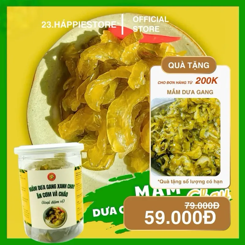 [Thực Phẩm Chay Ăn Liền] Mắm Dưa Gang Chay 300 Gram Đậm Đà Ăn Cùng Cơm Nóng - Bánh Mì Chay Mặn Đều Dùng Được