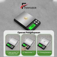 Gambar Fenyueer Timbangan Emas Mini Digital 500g/0.01g Perhiasan Saku Tingkat Presisi Tinggi - CX-638-500g/0.01g-Baterai dari Fenyueer Official Store Kab. Tangerang 4 Tokopedia
