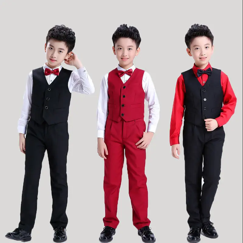 Váy Vest Nhỏ Cho Bé Trai, Siêu Giá Cả Phải Chăng, Thích Hợp Cho Đám Cưới Và Biểu Diễn Đàn Chuyên Gia Piano, Với Thiết Kế Hoa, Quần Áo Người Dẫn Chương Trình Đẹp Trai Cho Trẻ Em, Cỡ Lớn Và Trung Bình 0