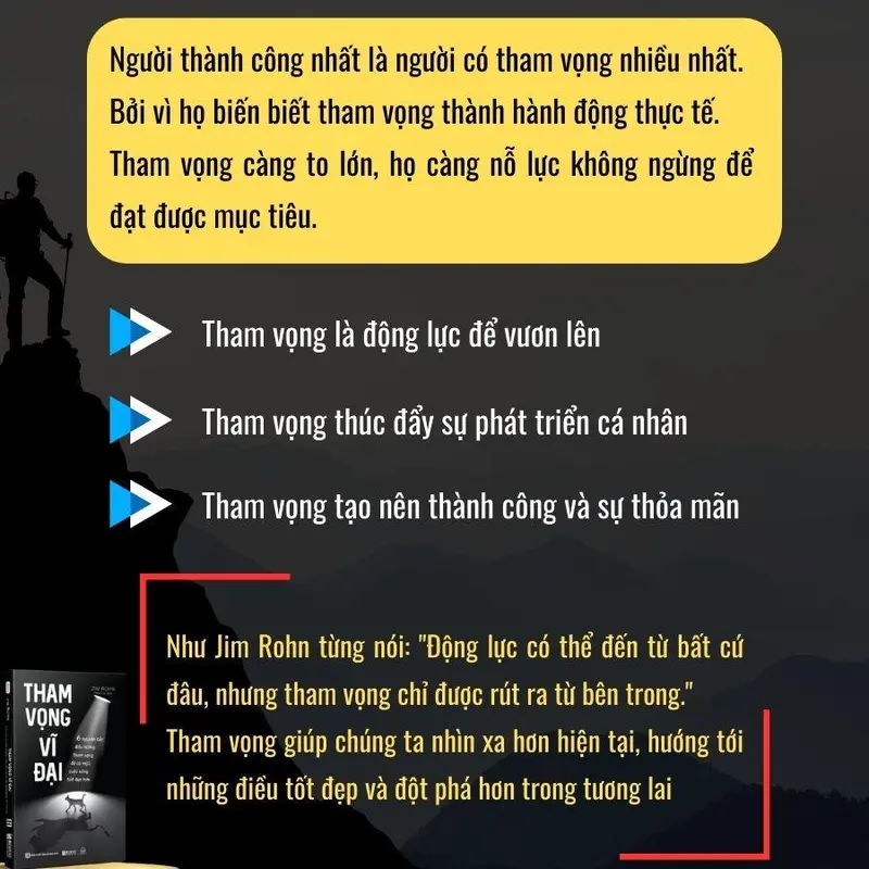 Combo Sách Tham vọng vĩ đại + Càng kiên định càng thành công - Sách về phẩm chất cần có để thành công 1