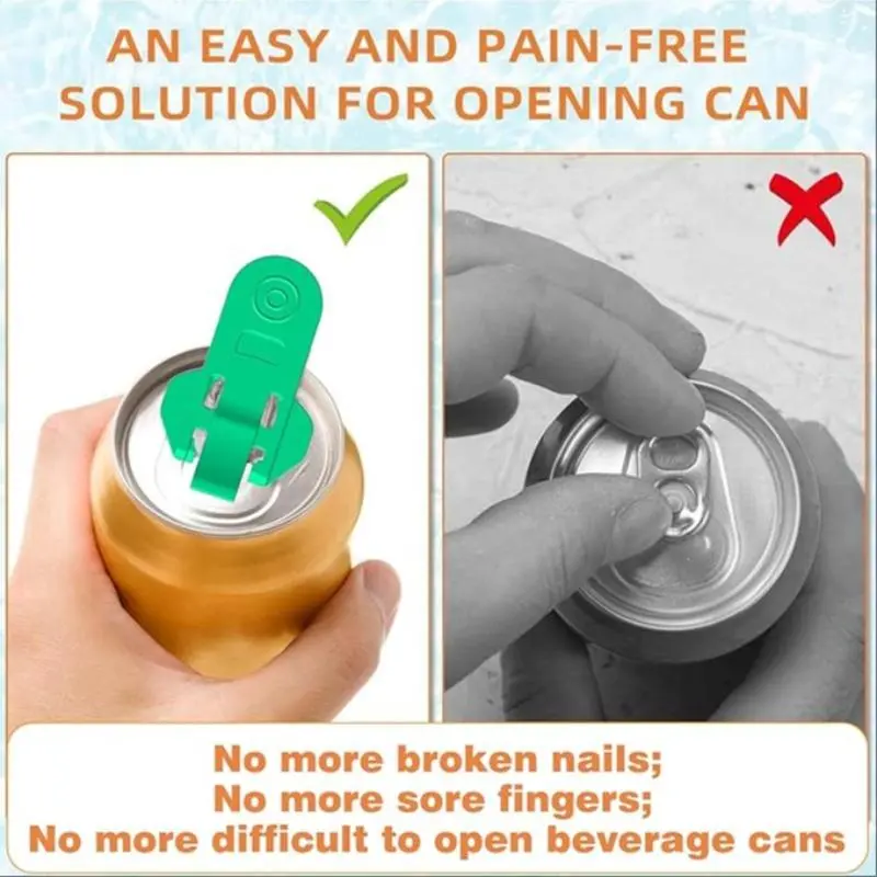 Manual Can Opener, Random Color Can Cap Remover, Can Opener for Coke, Beer, Soda, Drink Can Lid Protector, Kitchen Gadgets 6